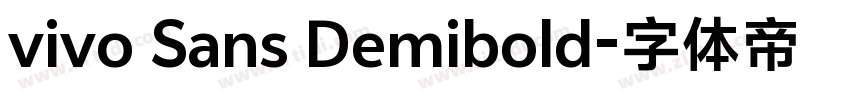 vivo Sans Demibold字体转换